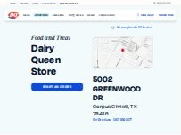 Website Screenshot Dairy Queen