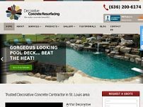 Decorative Concrete Resurfacing website screenshot