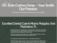Website Screenshot Dr. Juan Carlos Flores - Miami