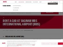 Website Screenshot Avis Car Rental