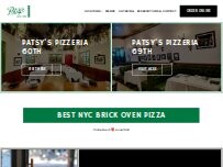 Website Screenshot Patsy's Pizzeria
