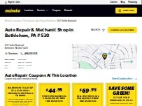 Website Screenshot Meineke Car Care Center