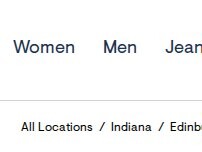 Website Screenshot Aéropostale