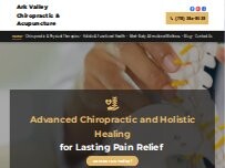 Website Screenshot Ark Valley Chiropractic & Acupuncture