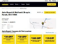 Website Screenshot Meineke Car Care Center