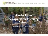 Website Screenshot Cedar Lane Nursery School