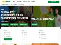 Website Screenshot Subway