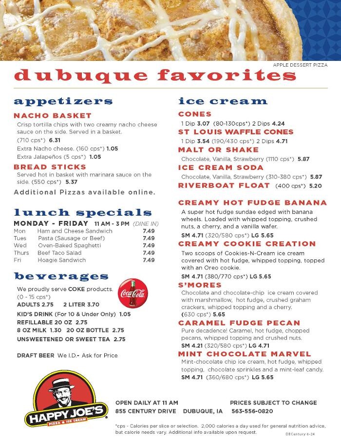 Images Happy Joe's Pizza & Ice Cream - Dubuque- Century Dr.