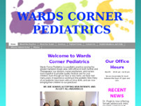WARDS CORNER PEDIATRICS website screenshot