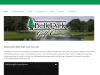 Belk Park Golf Course website screenshot