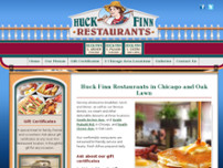 Huck Finn Restaurant website screenshot