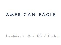 Website Screenshot American Eagle