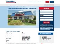 Website Screenshot TitleMax Title Secured Loans