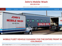 John's Mobile Wash website screenshot