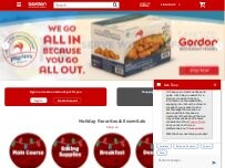 Website Screenshot Gordon Food Service Store