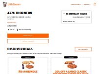 Website Screenshot Little Caesars Pizza