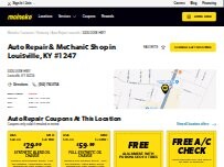 Website Screenshot Meineke Car Care Center