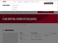Website Screenshot Avis Car Rental