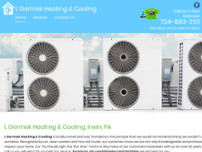 L Germek Heating & Cooling Inc. website screenshot