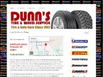 Website Screenshot Dunn's Tire & Automotive