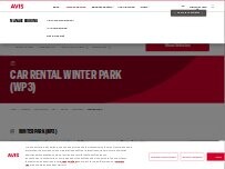 Website Screenshot Avis Car Rental