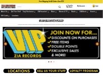 Website Screenshot Zia Records (Thunderbird - North Phoenix)