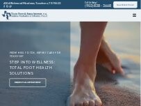 Website Screenshot Texas Foot & Ankle Institute