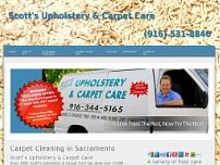 Scott's Upholstery & Carpet Care website screenshot