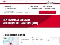 Website Screenshot Avis Car Rental