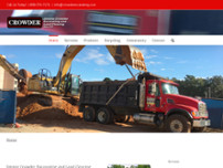Crowder Excavating & Land Clearing website screenshot
