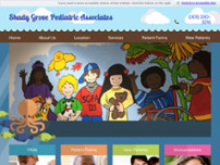 Screenshot for http://www.shadygrovepediatrics.com/
