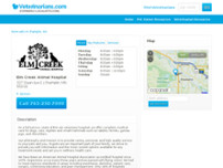 Elm Creek Animal Hospital website screenshot