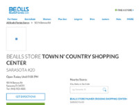 Bealls Store website screenshot