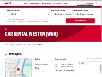 Website Screenshot Avis Car Rental