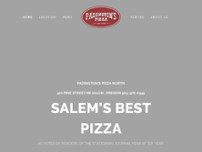 Padington's Pizza Parlor website screenshot