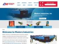 Modern Industries, Inc. website screenshot