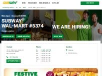 Website Screenshot Subway