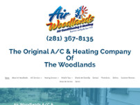 Air Woodlands Ac & Heating website screenshot