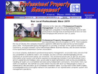 Professional Property Management website screenshot