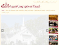 Pilgrim Congregational Church website screenshot