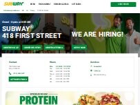 Website Screenshot Subway
