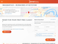 Orangetheory Fitness Indianapolis Ironworks at Keystone website screenshot