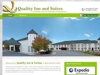 Quaility Inn & Suites website screenshot