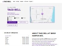 Website Screenshot Taco Bell