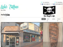 Lola's Tattoo Shop website screenshot