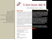 R. HEATH DEASON, DMD, PA website screenshot