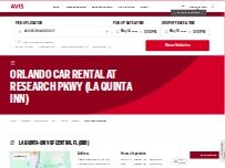 Website Screenshot Avis Car Rental
