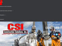 Construction Solutions Inc. website screenshot