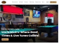 Website Screenshot Uncle Mick's Bar & Grill