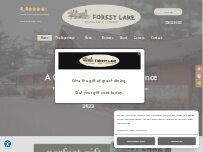 Website Screenshot Forest Lake Restaurant